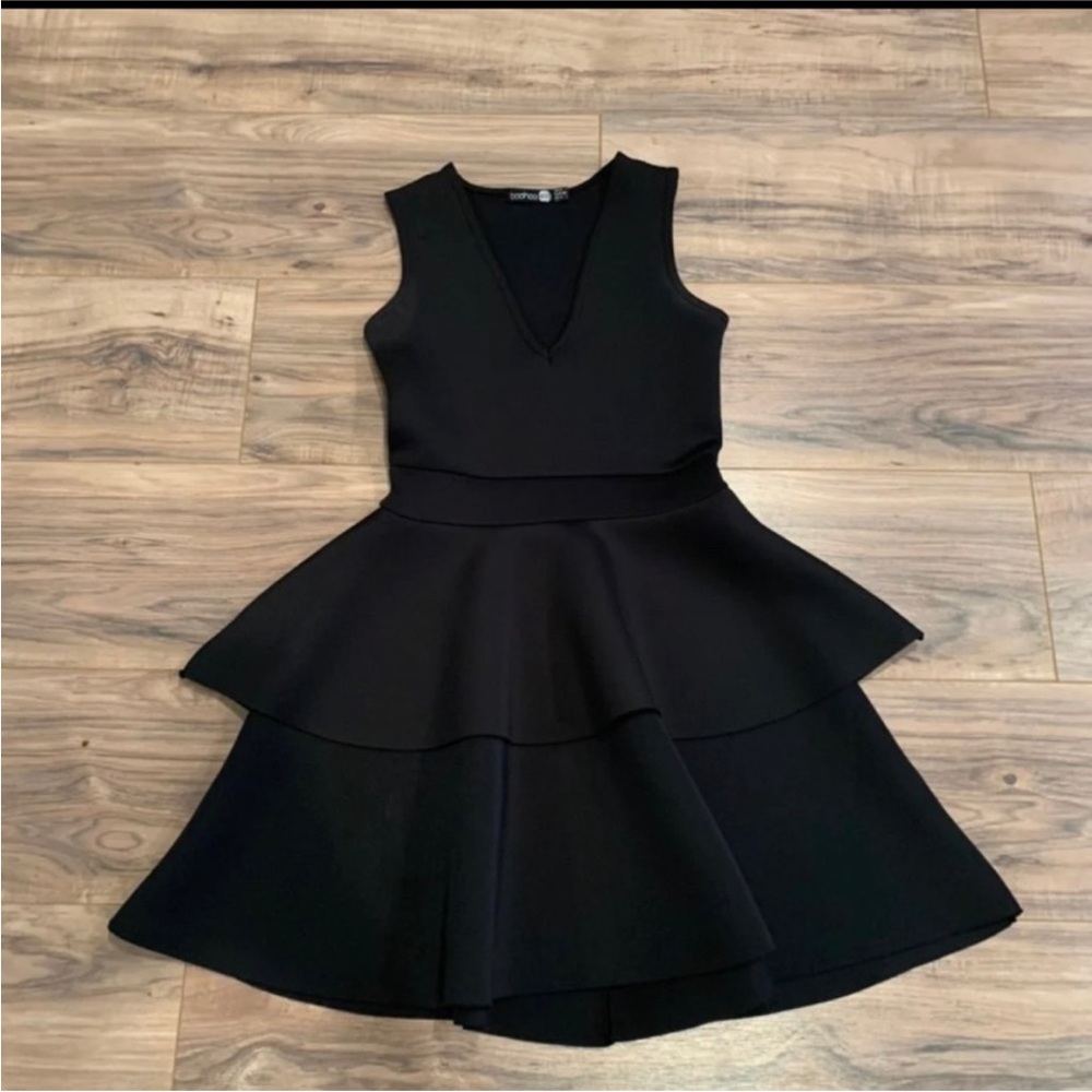 Boohoo black dress
